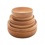 Beech Wood Round Fruit Bowl