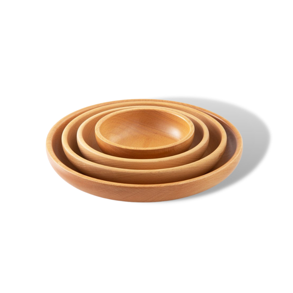 Solid Wood Round Fruit Tray