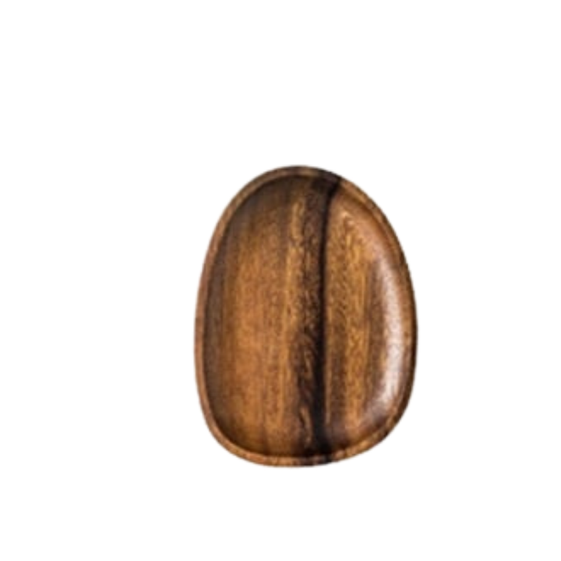 Lovesickness Irregular Oval Wood Pan Plate