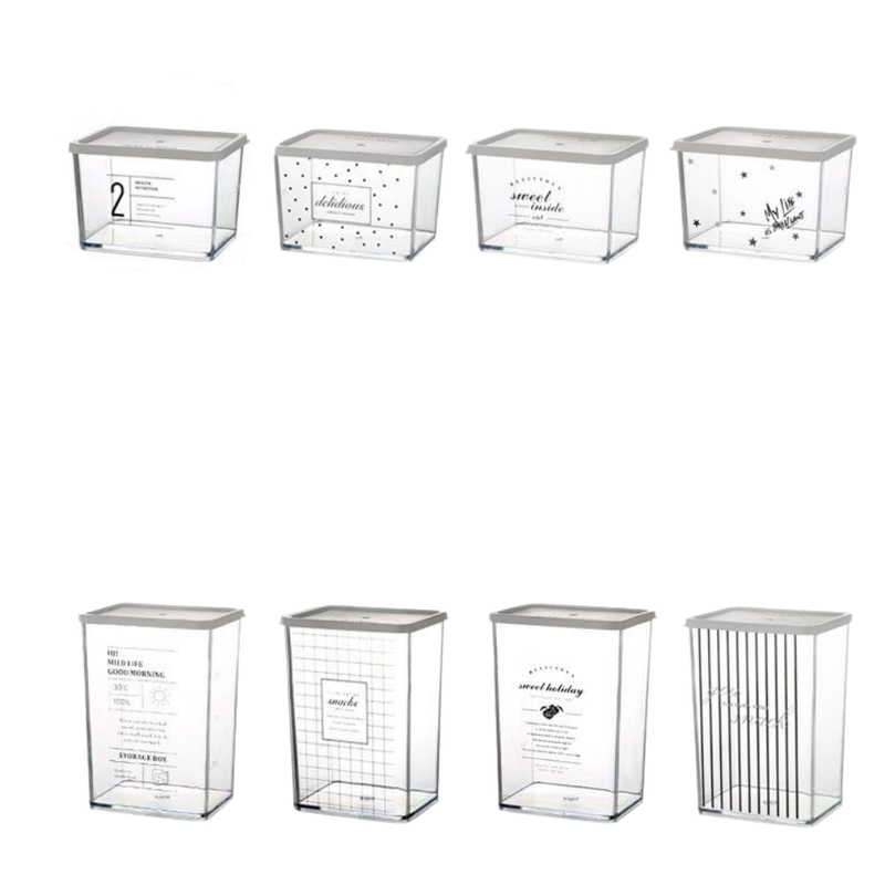 Transparent Storage Set With Lid