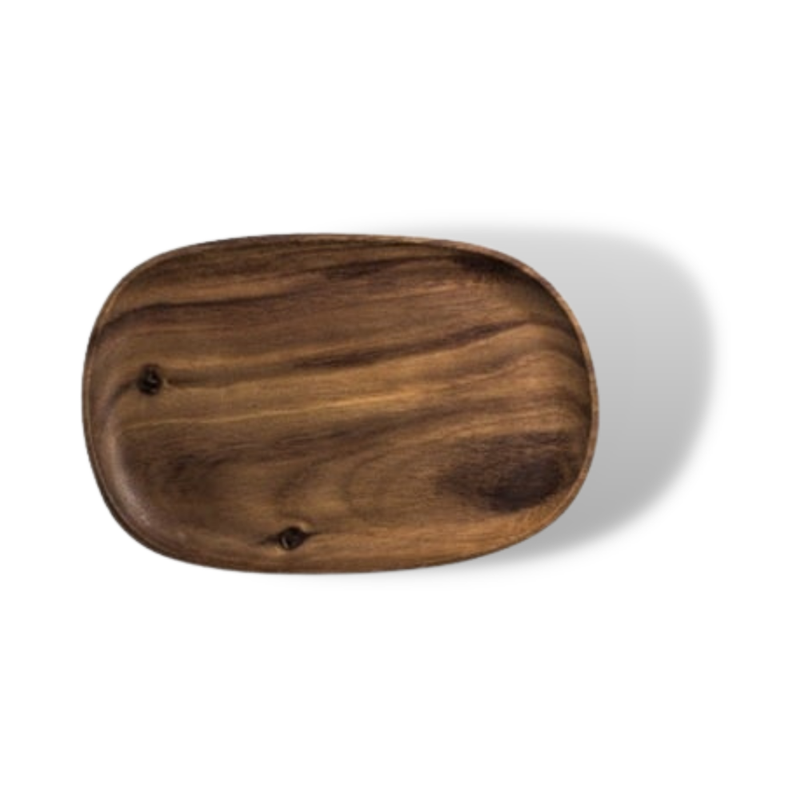 Lovesickness Irregular Oval Wood Pan Plate