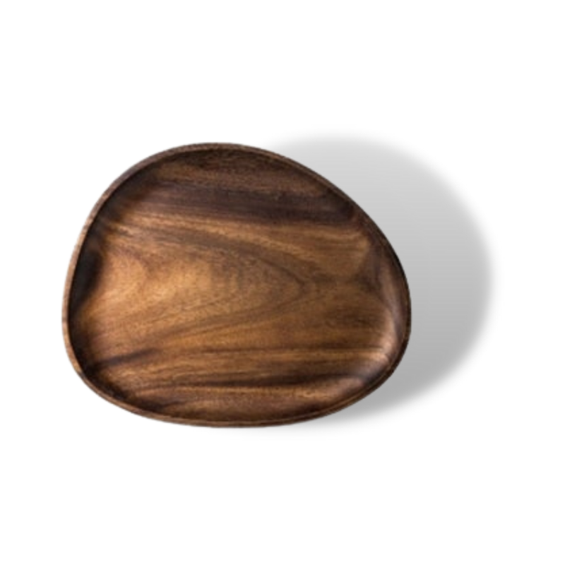 Lovesickness Irregular Oval Wood Pan Plate