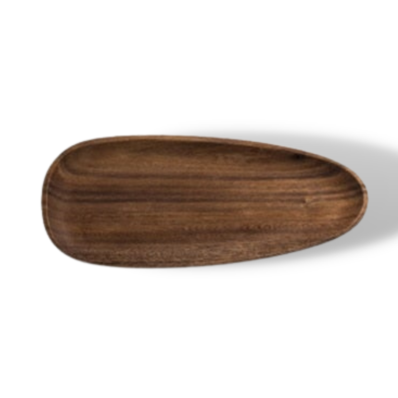 Lovesickness Irregular Oval Wood Pan Plate