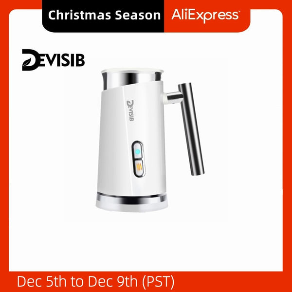 DEVISIB Automatic Milk Frother Electric Hot and Cold for Making Latte Cappuccino Coffee Frothing Foamer Kitchen Appliances 220V