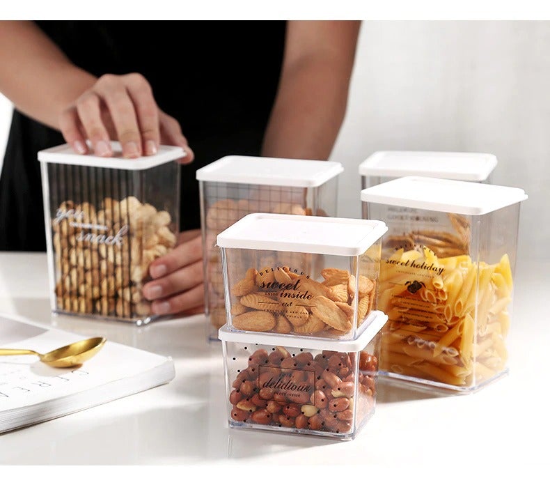 Transparent Storage Set With Lid
