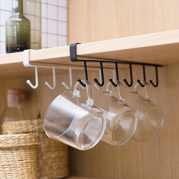 Nail-Free Hanging Wrought Kitchen Organizer
