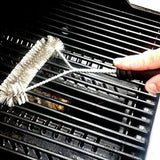 BBQ Grill Stainless Steel Bristles Cleaning Brush