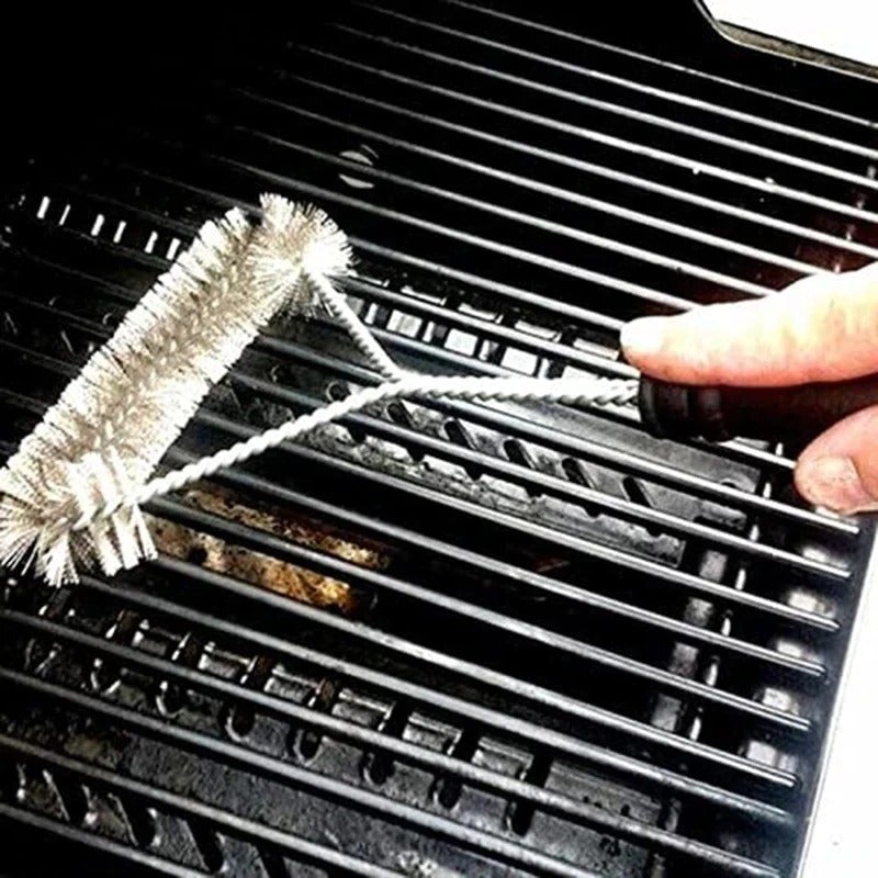BBQ Grill Stainless Steel Bristles Cleaning Brush