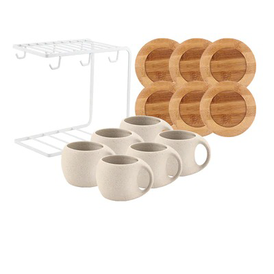 Ceramic Mug Hanging With Storage Rack