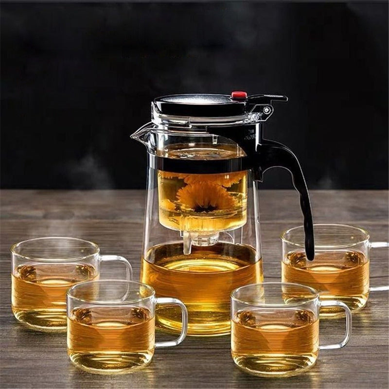 Heat Resistant Glass Tea Pot