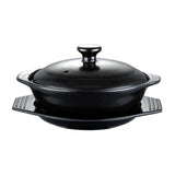 Black Enameled Rice Cooking Pot