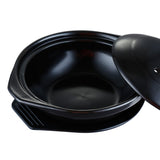 Black Enameled Rice Cooking Pot