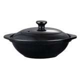 Black Enameled Rice Cooking Pot