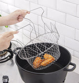 Foldable Steam Rinse Strain