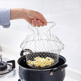 Foldable Steam Rinse Strain