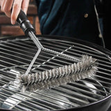 BBQ Grill Stainless Steel Bristles Cleaning Brush