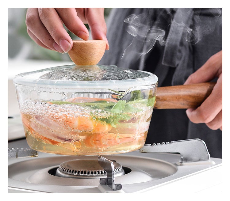 Saucepan with Wooden Handle