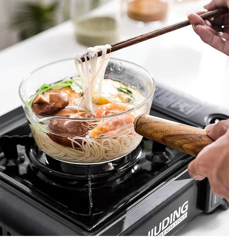 Saucepan with Wooden Handle