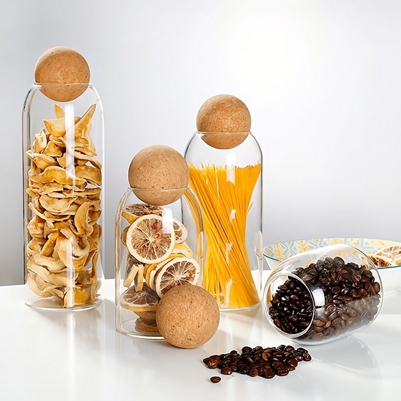 Transparent Lead-free Glass Bottle With Ball Cork