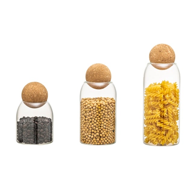 Transparent Lead-free Glass Bottle With Ball Cork