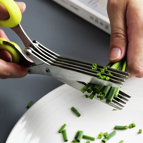 Stainless Steel Vegetable 5 Blades Scissors