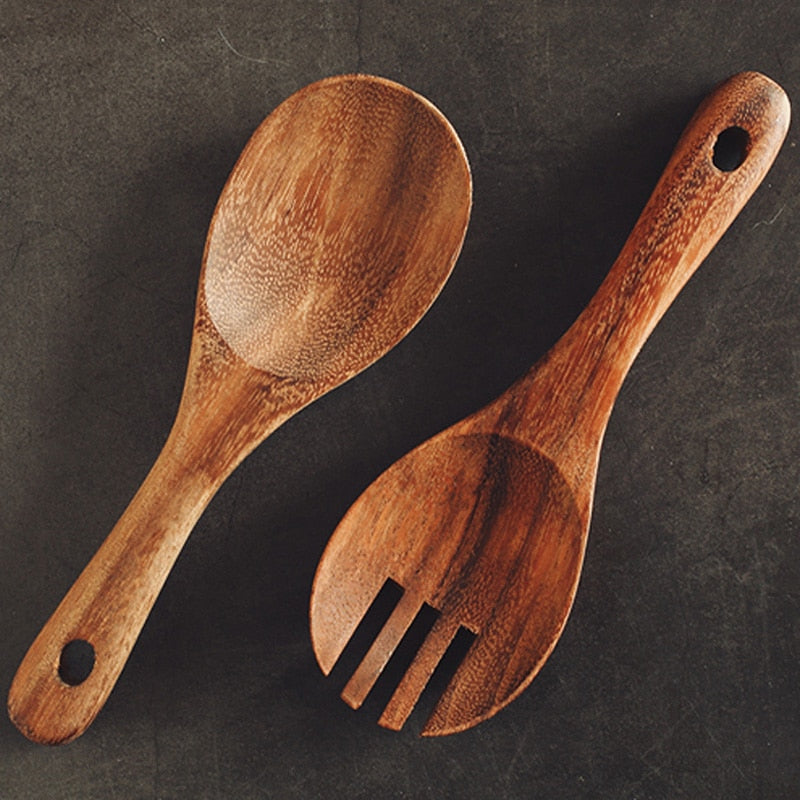 Wooden Serving Spoons Cooking Utensils