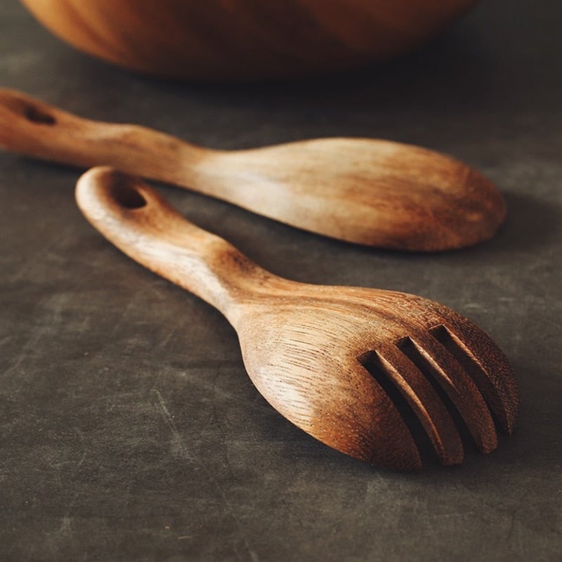 Wooden Serving Spoons Cooking Utensils