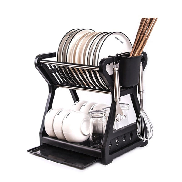 Double Layer Plates Holder Dish Rack