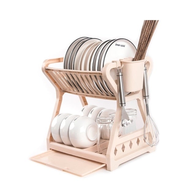 Double Layer Plates Holder Dish Rack