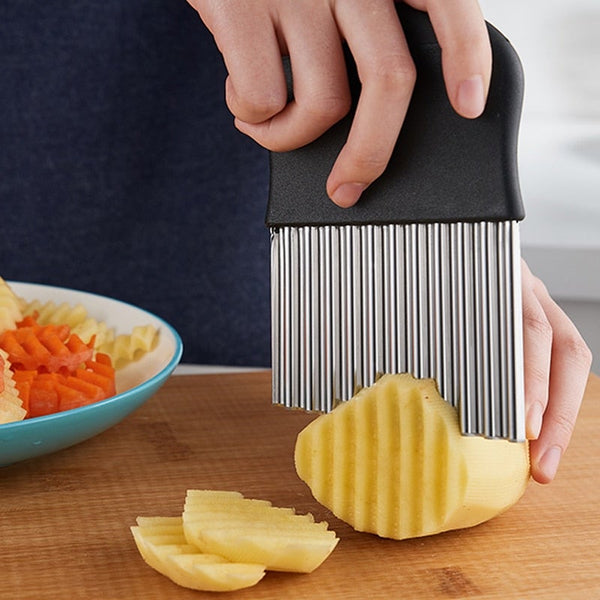 Stainless Steel Potato Wavy Cutter