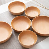 Beech Wood Round Fruit Bowl