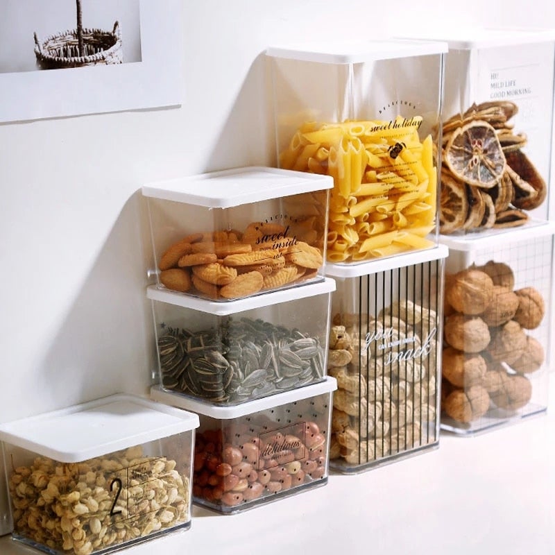 Transparent Storage Set With Lid