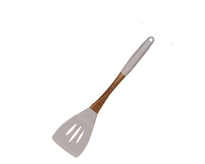 Heat Resistance Silicone Cooking Tools with Wooden Handle