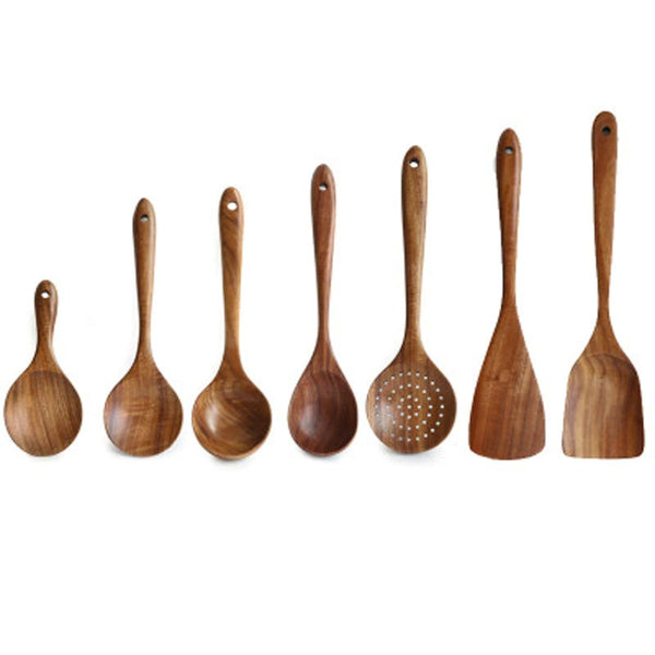 Natural Wood Tableware Spoon Ladle