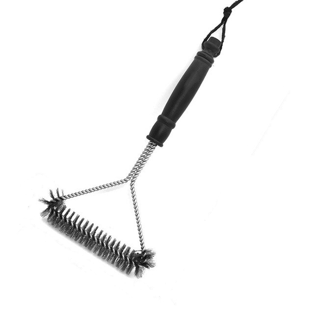 BBQ Grill Stainless Steel Bristles Cleaning Brush